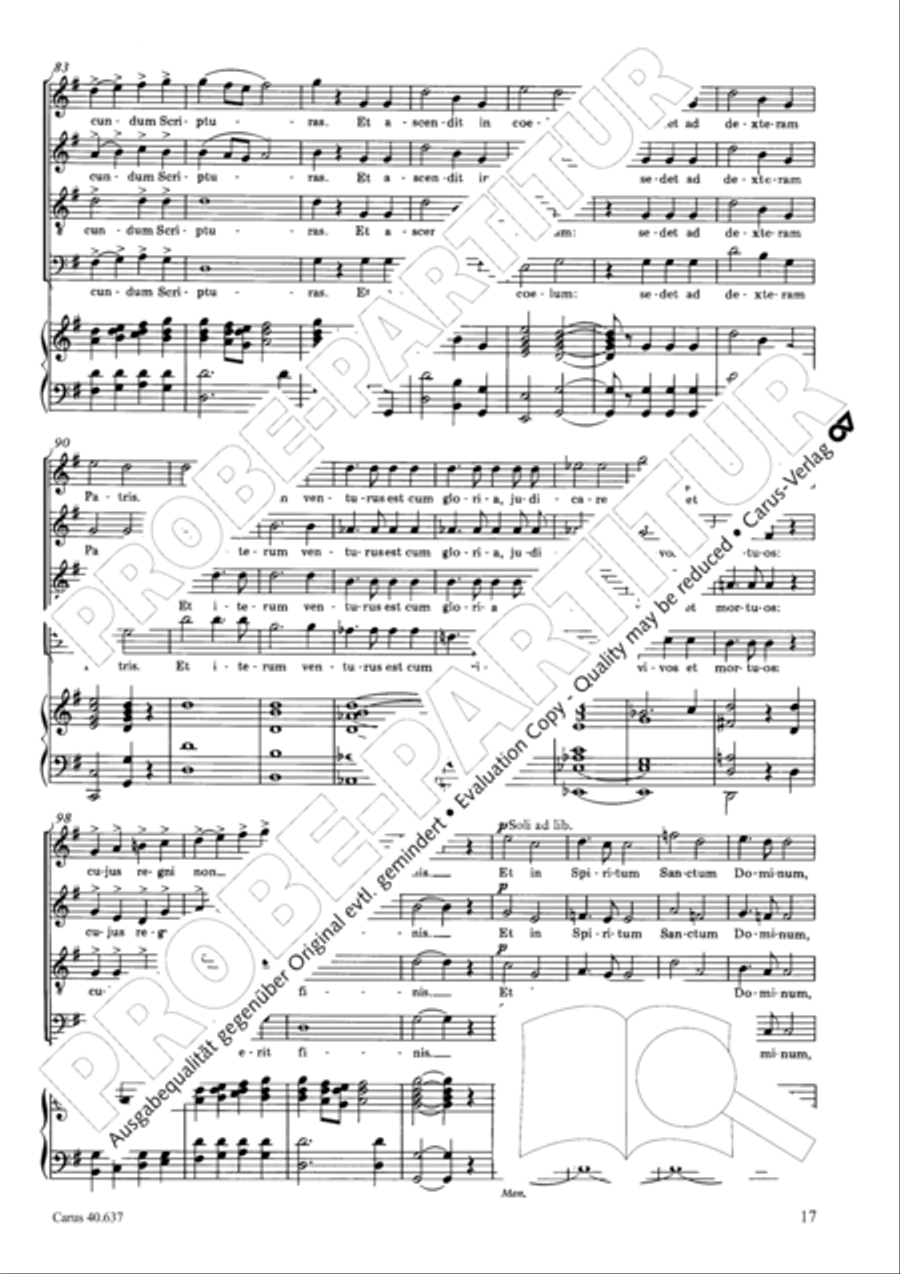 Messe breve no. 6 aux cathedrales 4-Part scores gallery preview page 22