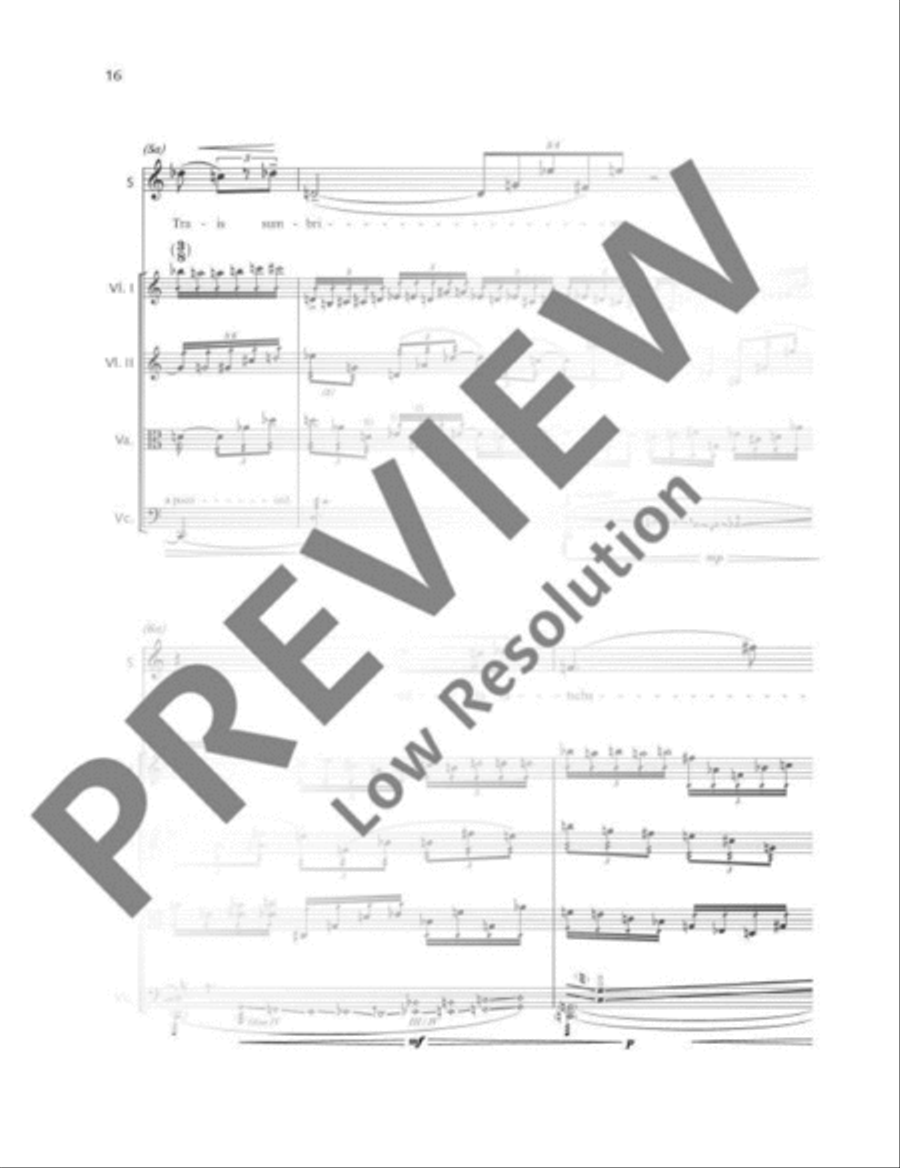 Increschantüm String Quartet scores gallery preview page 17