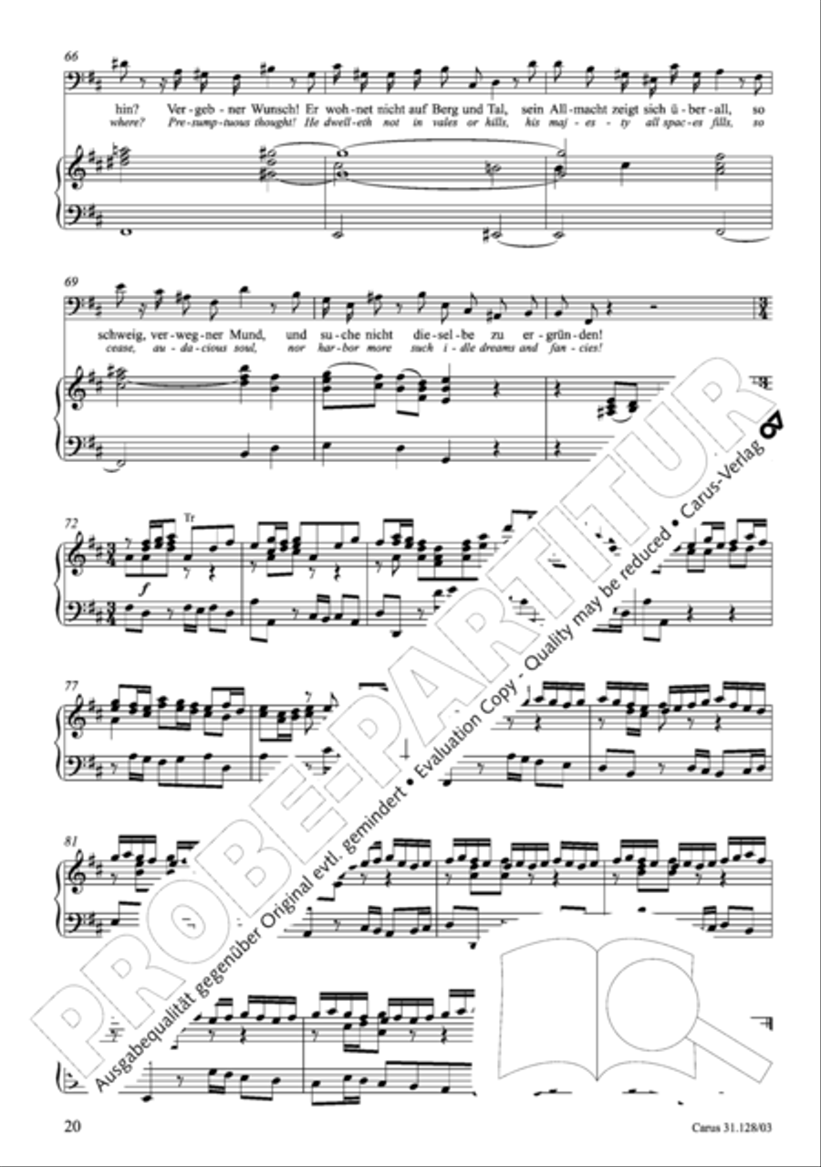 On Jesus Christ's ascent on high (Auf Christi Himmelfahrt allein) ATB scores gallery preview page 21