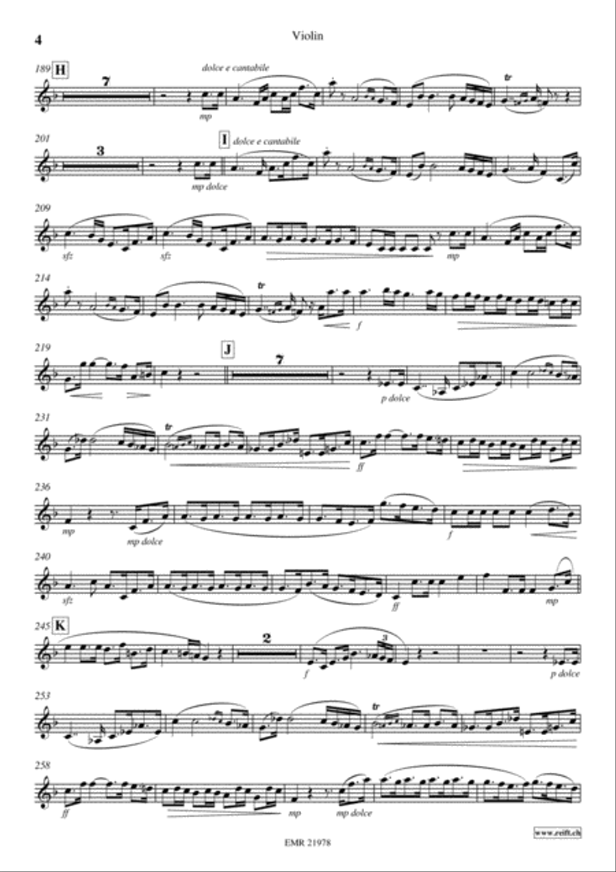 Grande Marche Violin Solo scores gallery preview page 5
