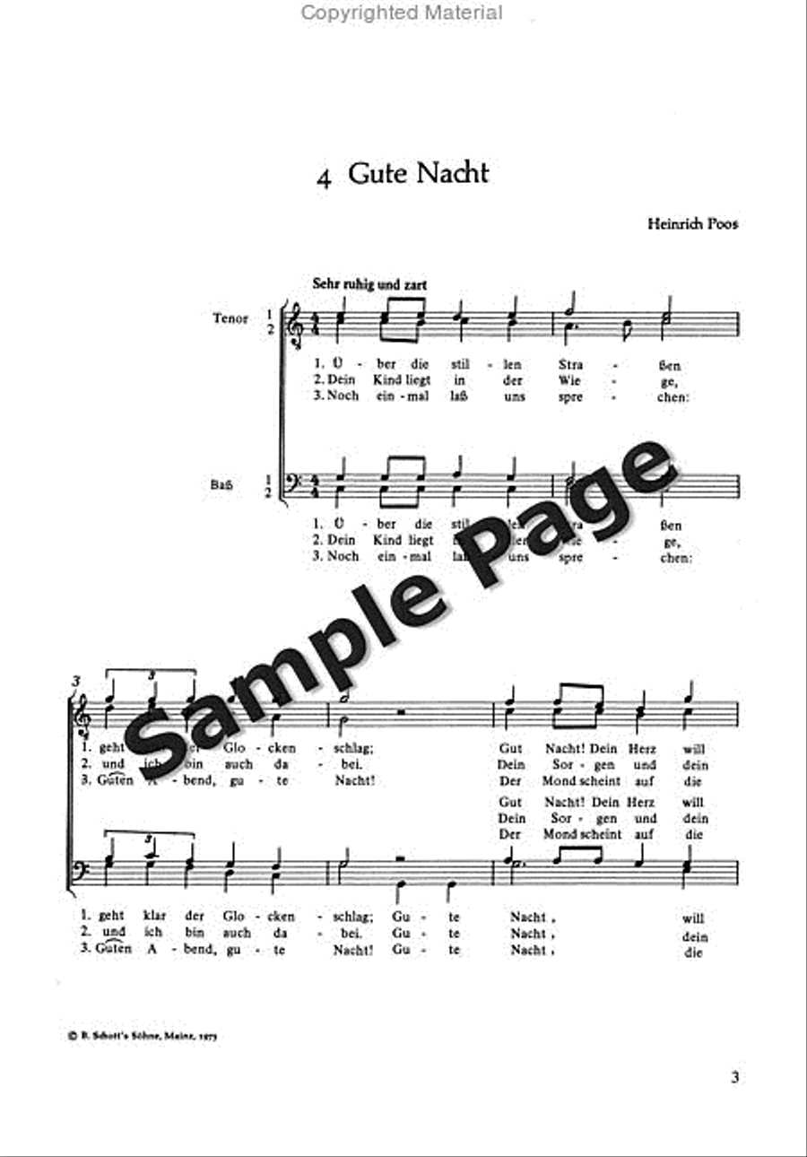 Uber Die Heide-gute Nacht TTBB scores gallery preview page 4