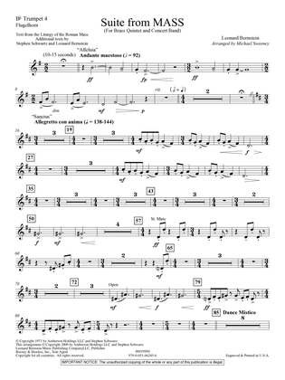 Suite from Mass (arr. Michael Sweeney) - Bb Trumpet 4