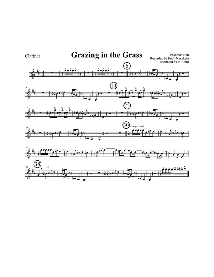 Grazing In The Grass Jazz Ensemble scores gallery preview page 6