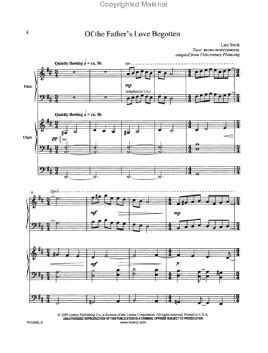 From Advent to Epiphany Organ scores gallery preview page 3