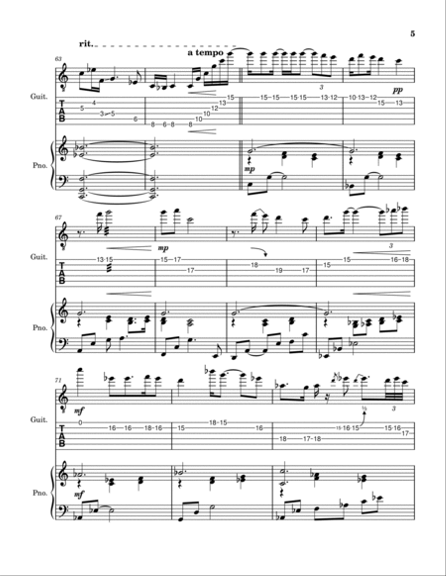 Tell Her You Saw Me Electric Guitar scores gallery preview page 6