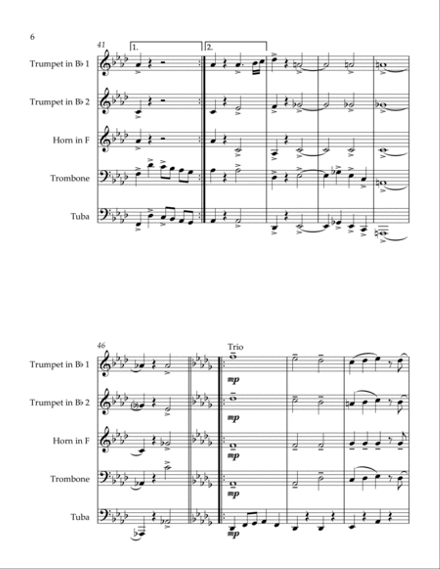 Barnum and Bailey's Favorite Horn scores gallery preview page 6