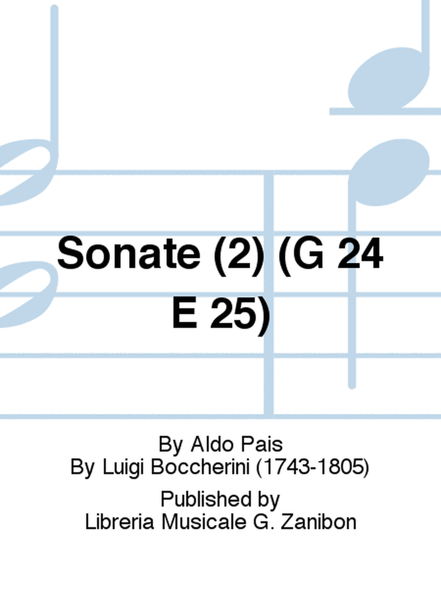 Sonate (2) (G 24 E 25)