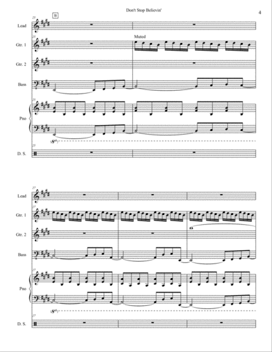 Don't Stop Believin' Small Ensemble scores gallery preview page 6