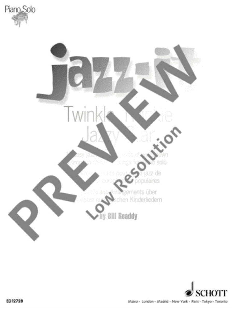 Twinkle, Twinkle Jazzy Star Piano Solo scores gallery preview page 2