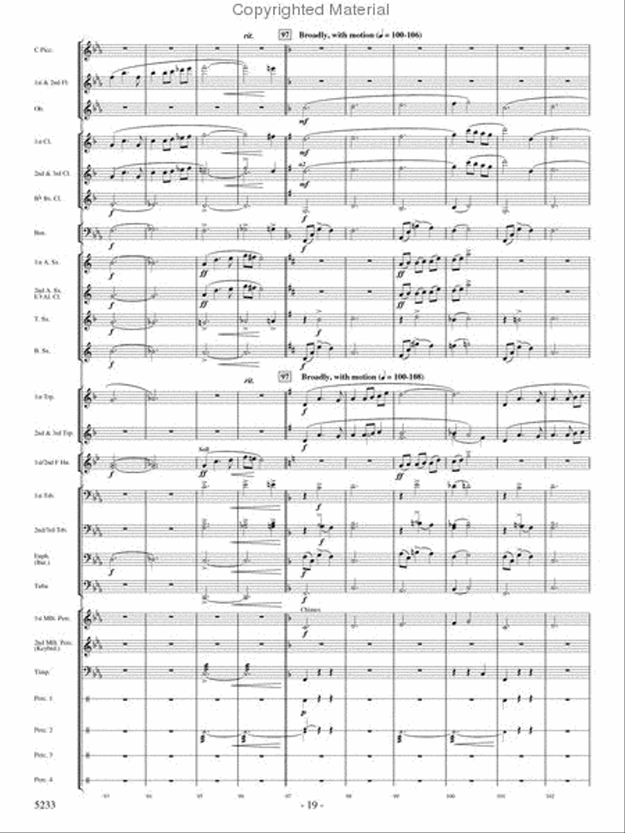 Upon These Wings Concert Band scores gallery preview page 18
