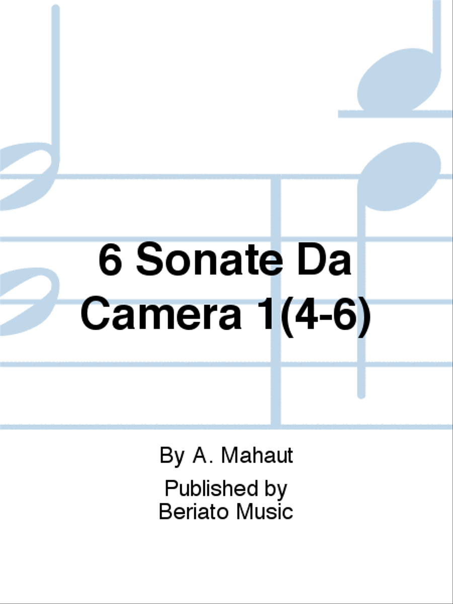 6 Sonate Da Camera 1(4-6) Flute Duet scores gallery preview page 1