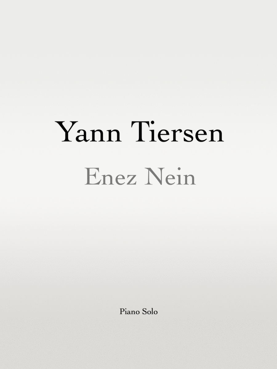 Enez Nein Piano Solo scores gallery preview page 1
