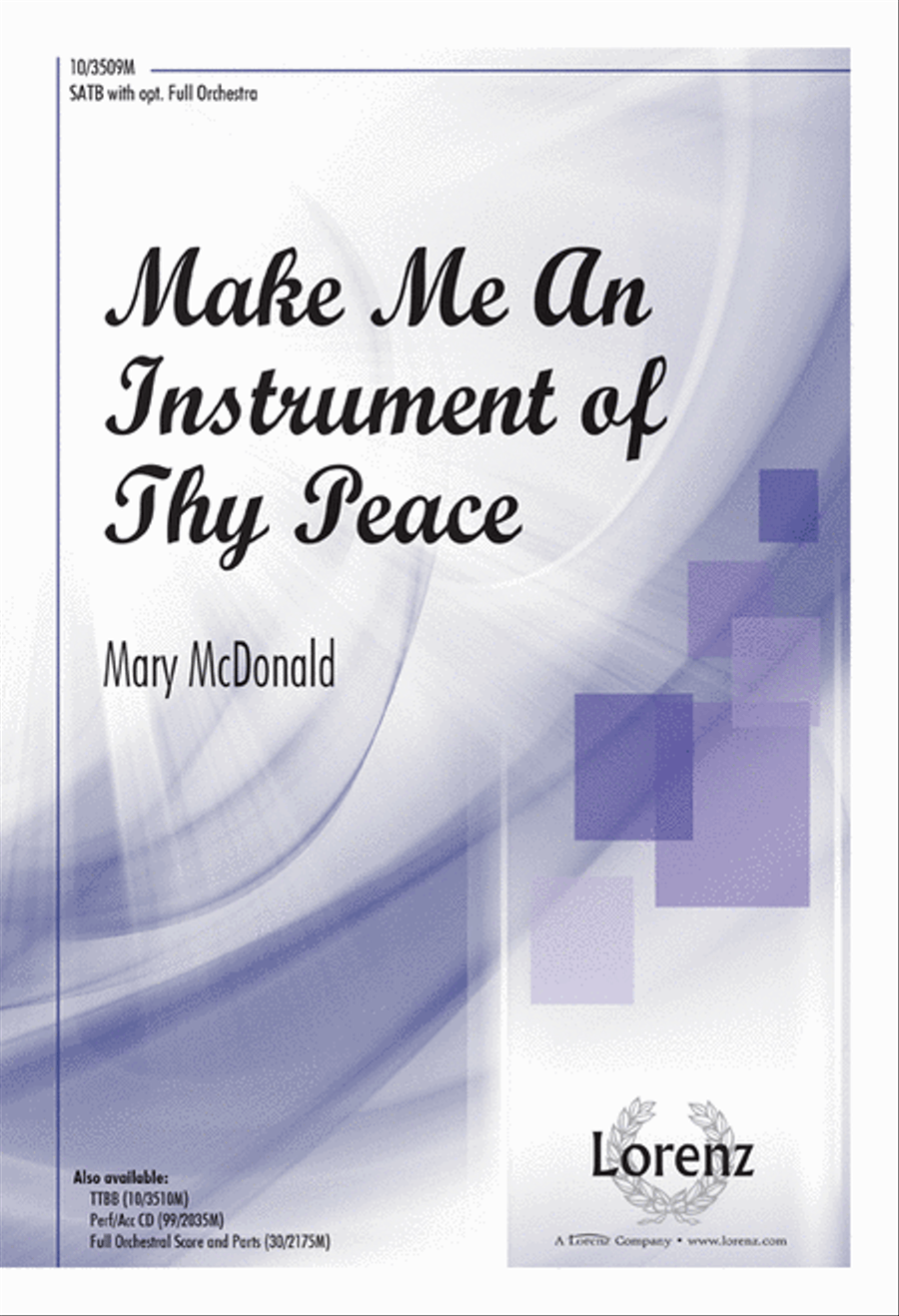 Make Me An Instrument of Thy Peace 4-Part scores gallery preview page 1