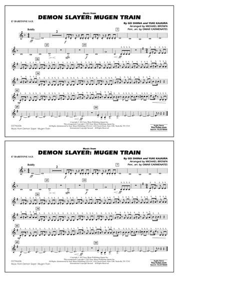 Music from Demon Slayer: Mugen Train - Eb Baritone Sax
