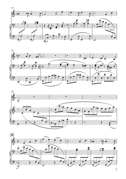 ‘Wie Melodien zieht es mir (It moves like a melody)' Op.105-1 in C Major for Viola & Piano image number null