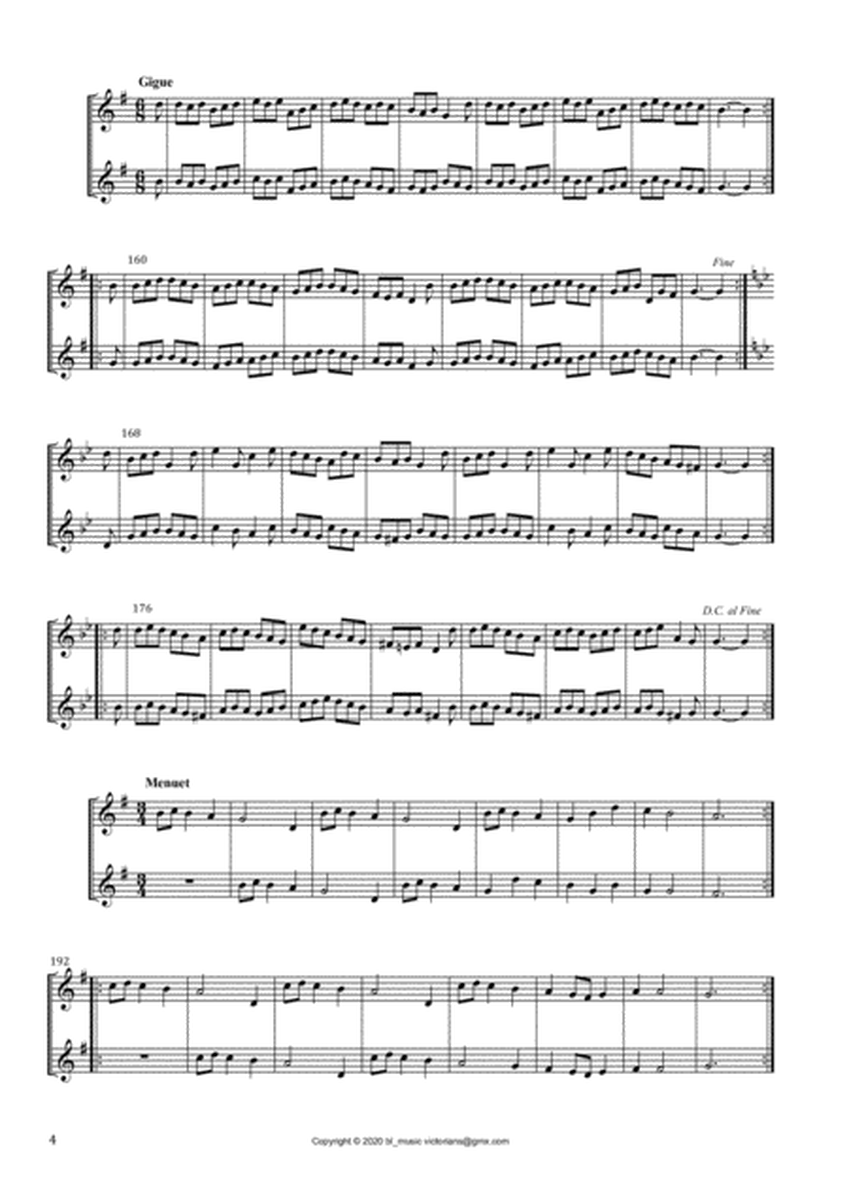 JD Braun, Six Suites op.2 for 2 Recorders in C, score