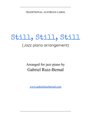 Book cover for STILL, STILL, STILL (jazz piano arrangement)