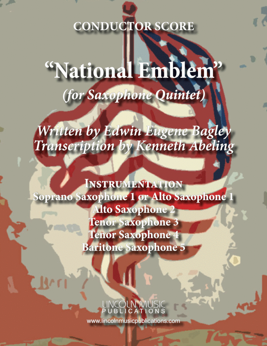 March - National Emblem (for Saxophone Quintet SATTB or AATTB) image number null