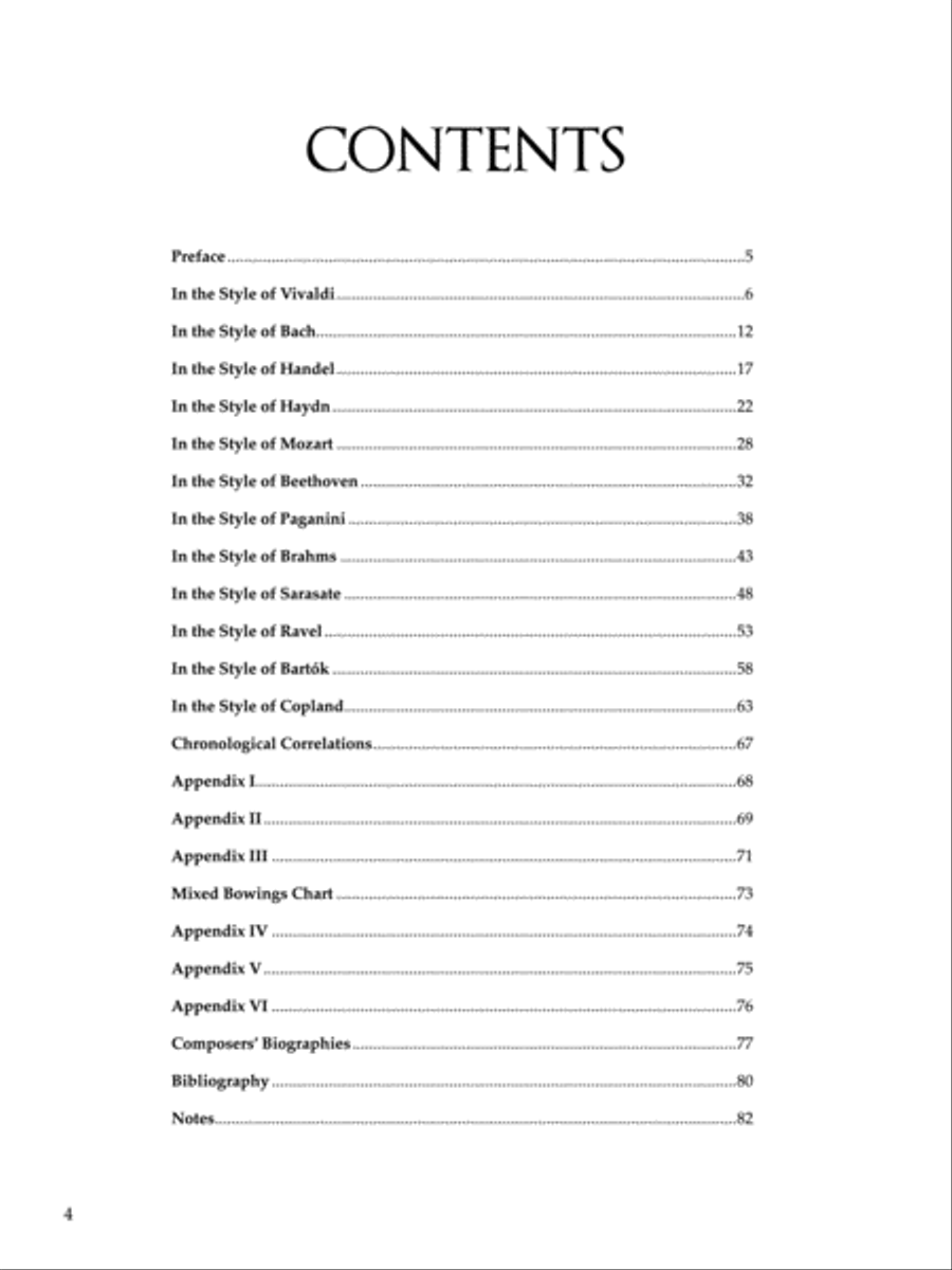 12 Etudes--Caprices in the Style of the Great Composers Violin Solo scores gallery preview page 2