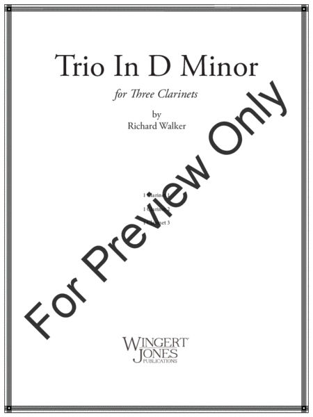 Trio In D Minor