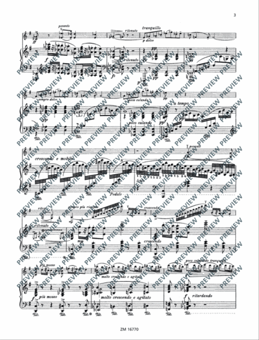 Sonata No. 2 G major Violin Solo scores gallery preview page 4