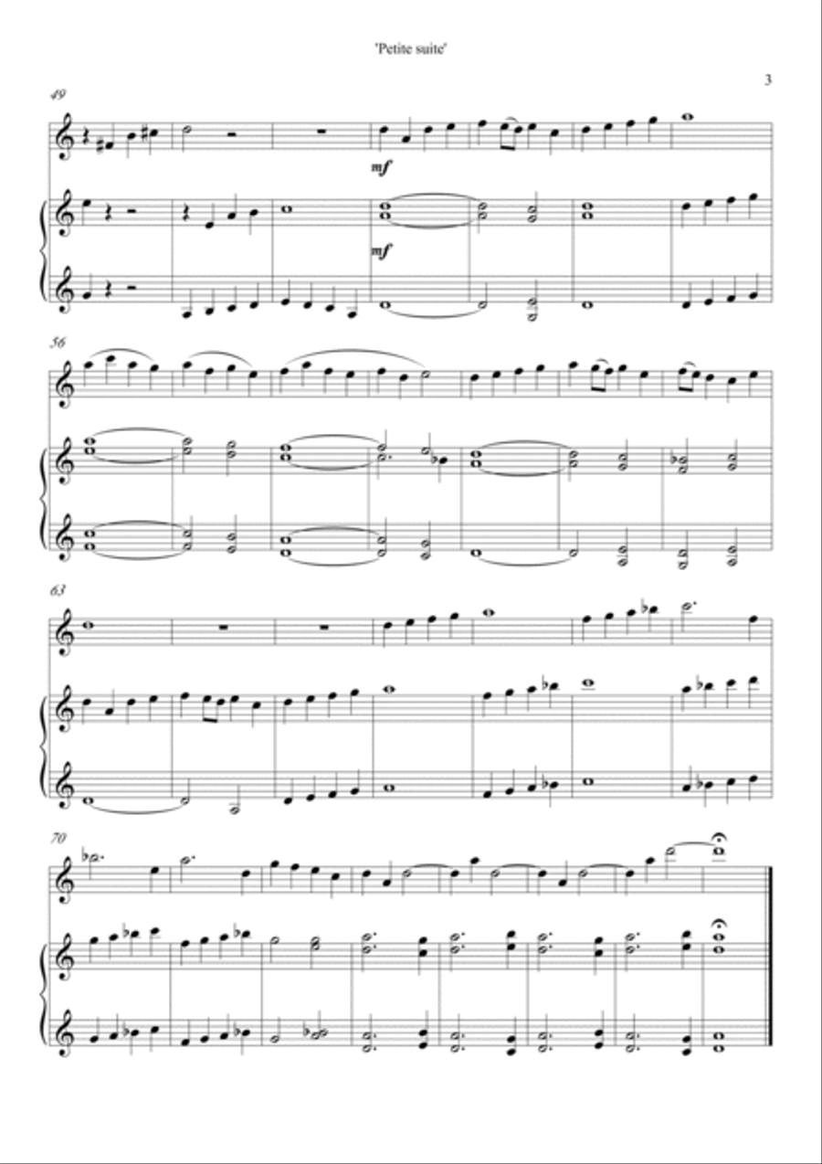 Petite Suite Petite Suite Flute Solo scores gallery preview page 5