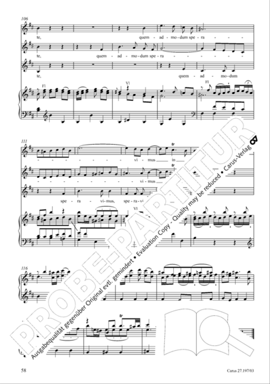 Te Deum in D a due cori SSATB scores gallery preview page 58