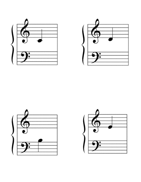 Music Flashcards for all student levels (printable)
