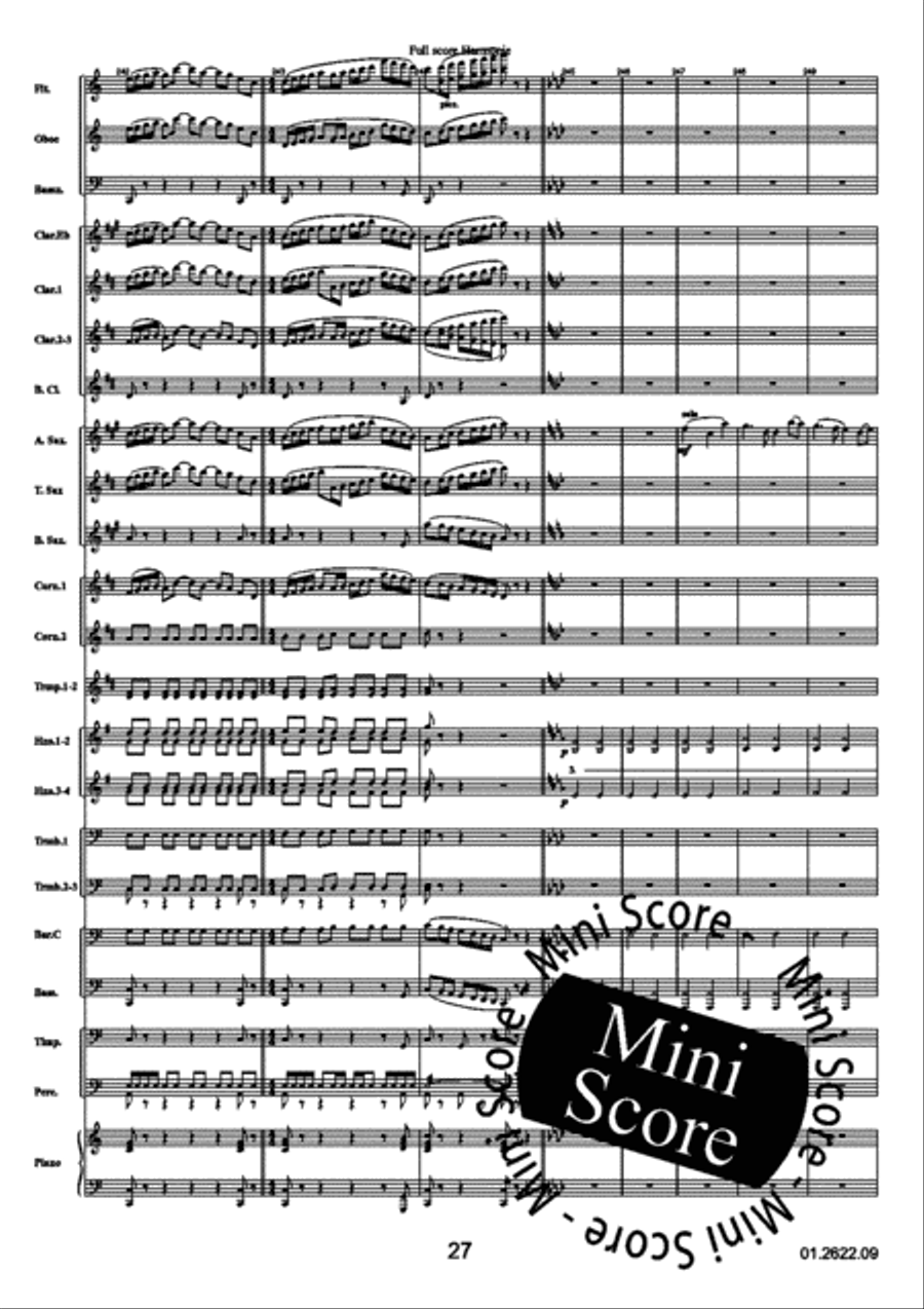 Reflections Over a Norwegian Concert Band scores gallery preview page 31