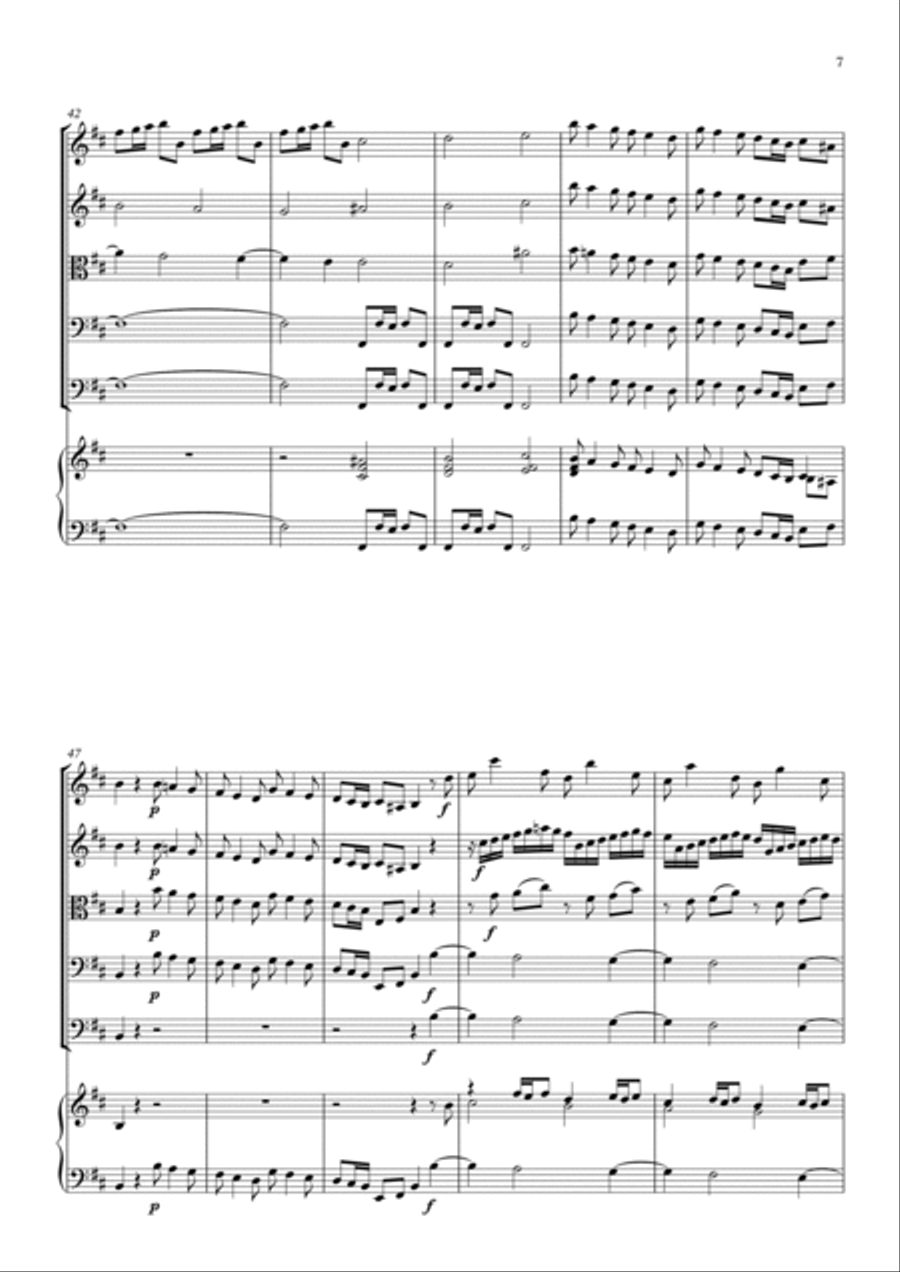 Concerto for Strings in D major RV 124 String Orchestra scores gallery preview page 6