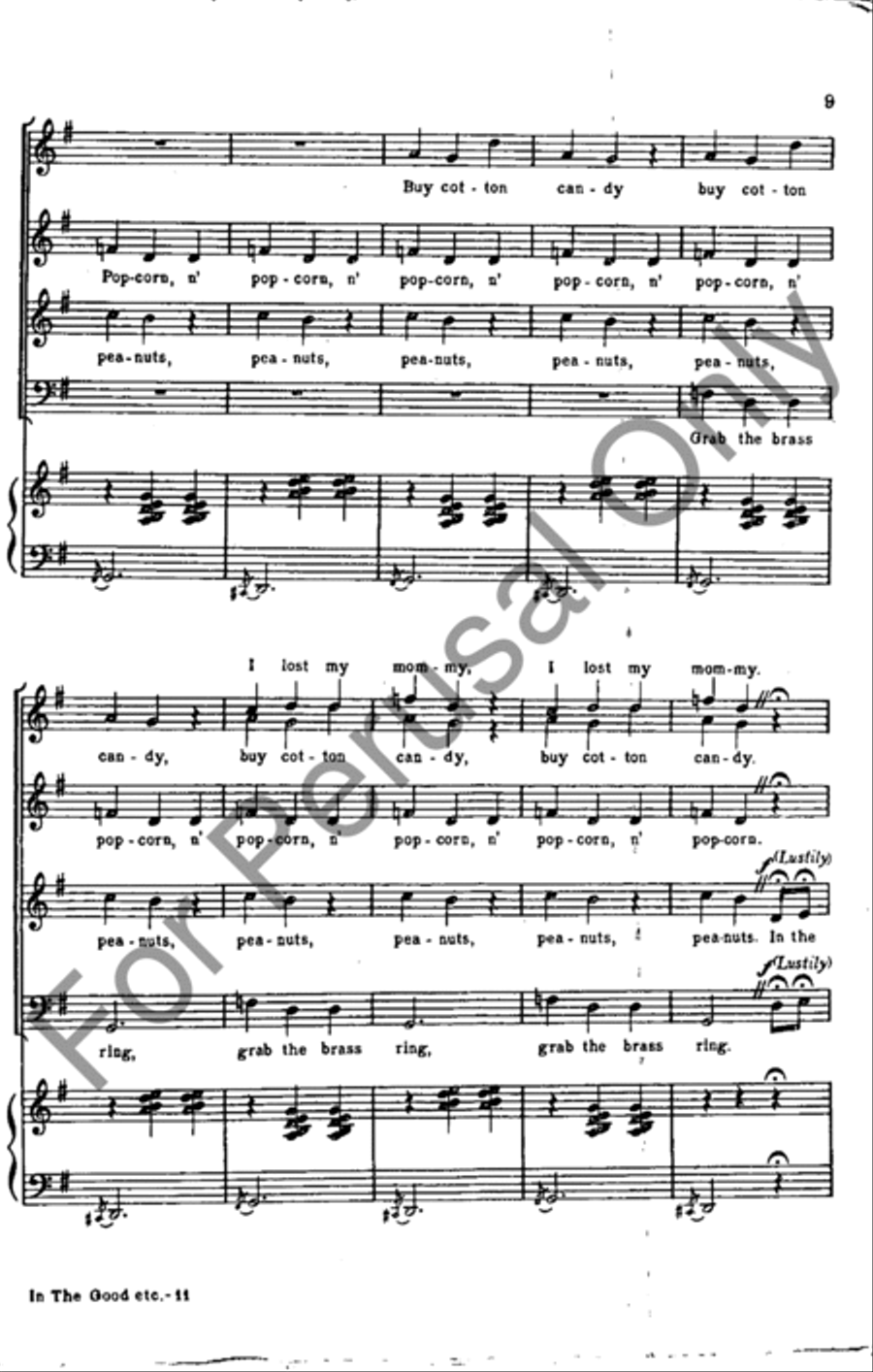 In The Good Old Summertime 4-Part scores gallery preview page 9