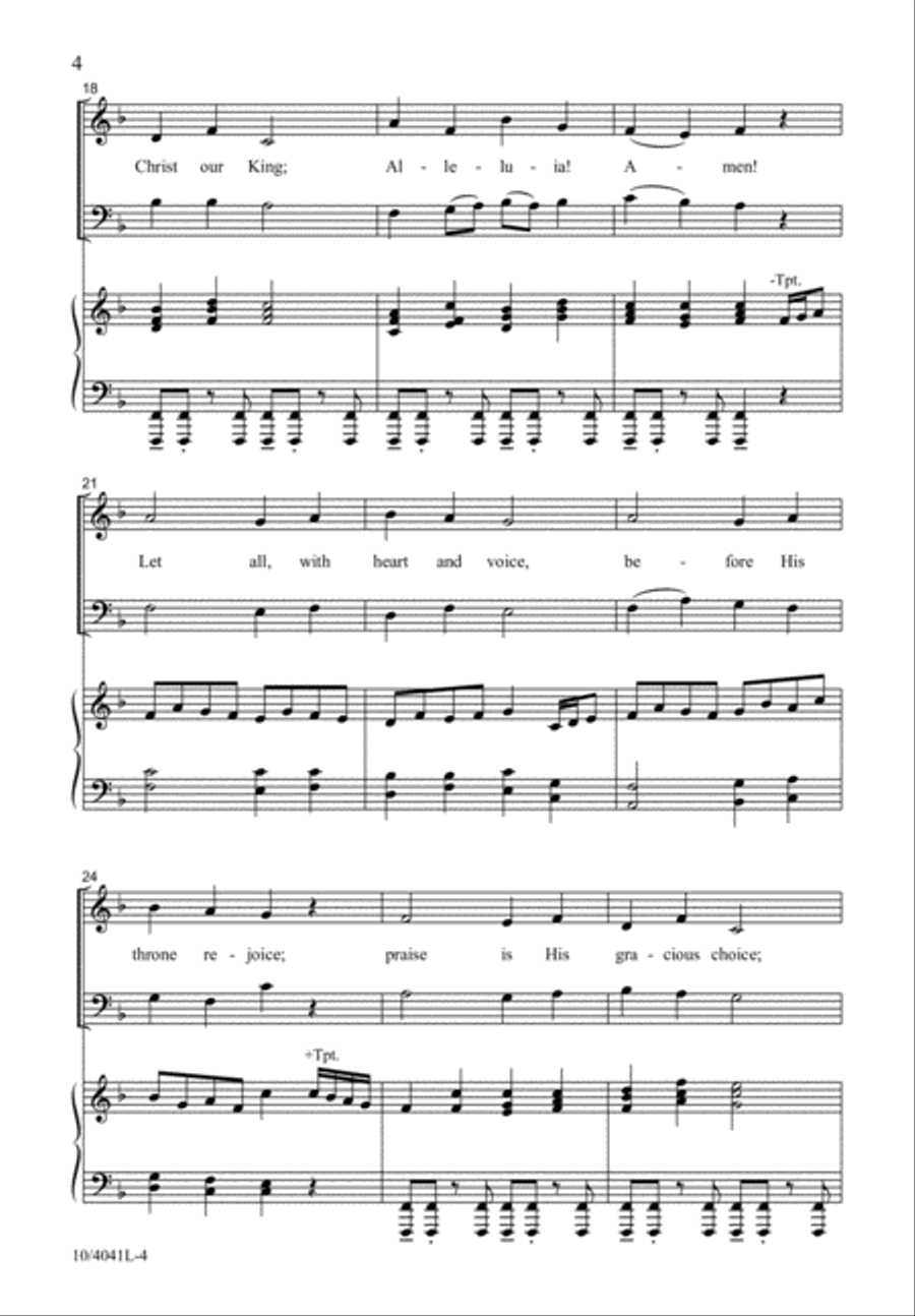 Come and Worship 4-Part scores gallery preview page 5