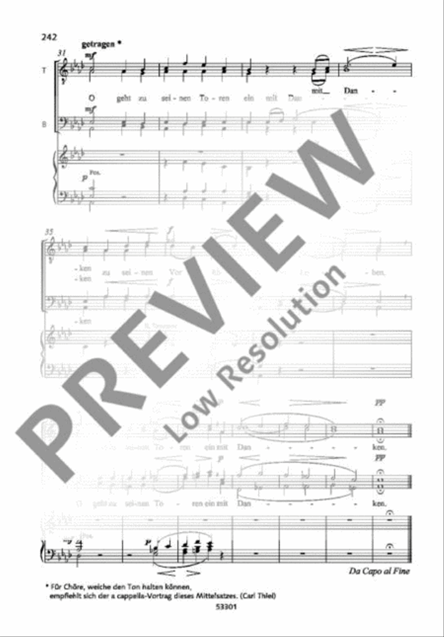 Jauchzet dem Herrn alle Welt Mixed Choir scores gallery preview page 5