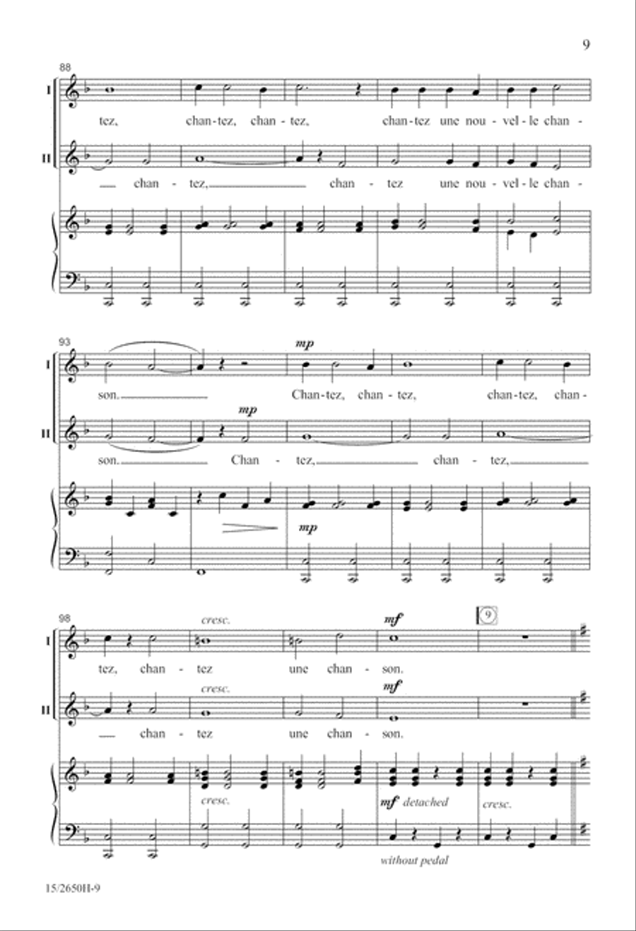Chantez Alleluia! 2-Part scores gallery preview page 9