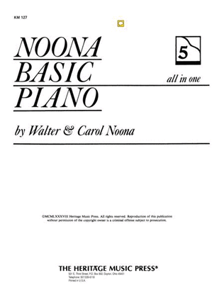 Book cover for Noona Basic Piano Book 5