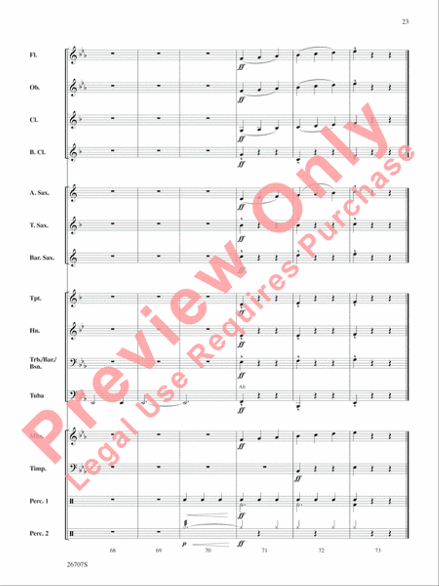 The Wizard of Oz, Themes from Concert Band scores gallery preview page 24