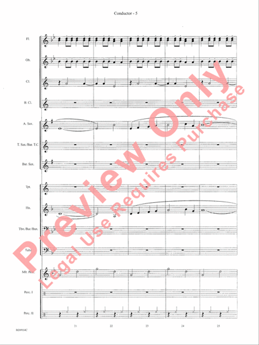 The Sound and the Fury Concert Band scores gallery preview page 8
