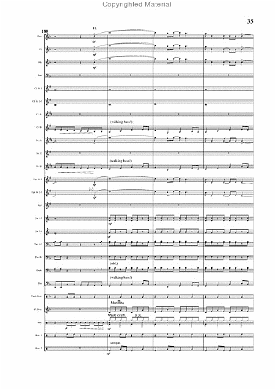 Salvador Medley Concert Band scores gallery preview page 23