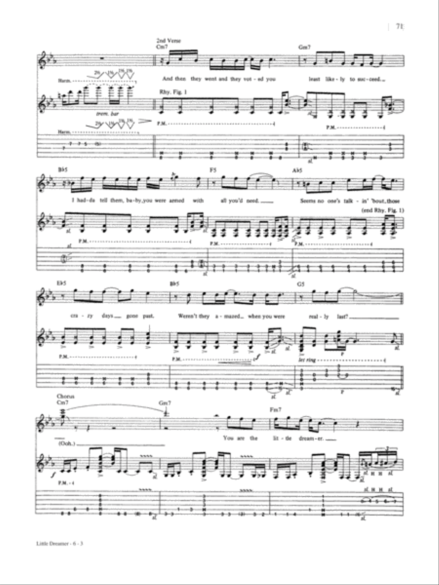 Little Dreamer Little Dreamer Guitar Tablature scores gallery preview page 3
