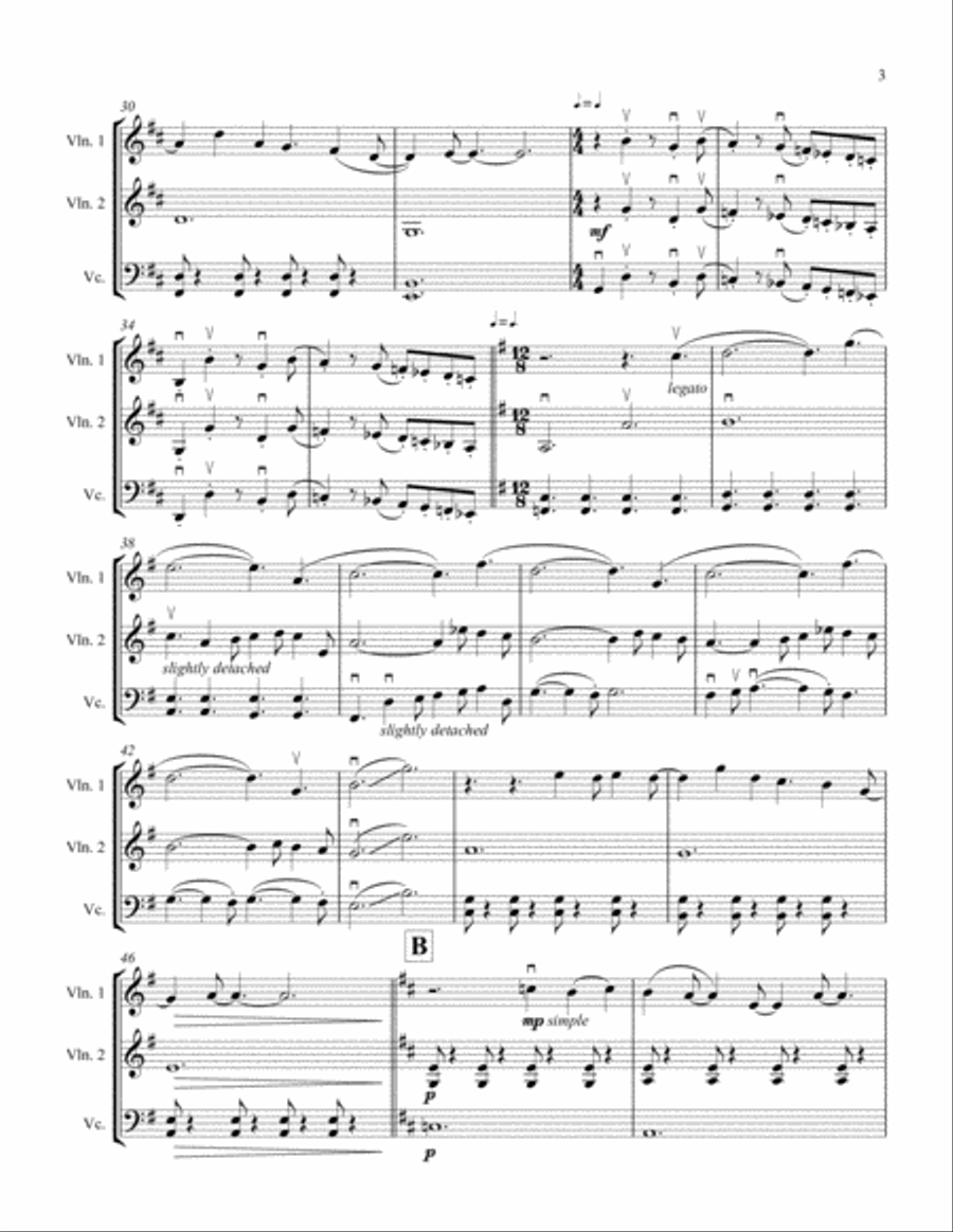 God Only Knows String Trio scores gallery preview page 4
