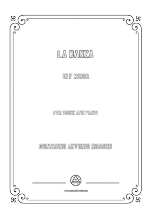 Book cover for Gioachino-La Danza in f minor,for Voice and Piano