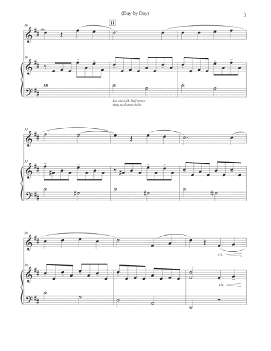 Day by Day - Flute & Piano Flute Solo scores gallery preview page 3