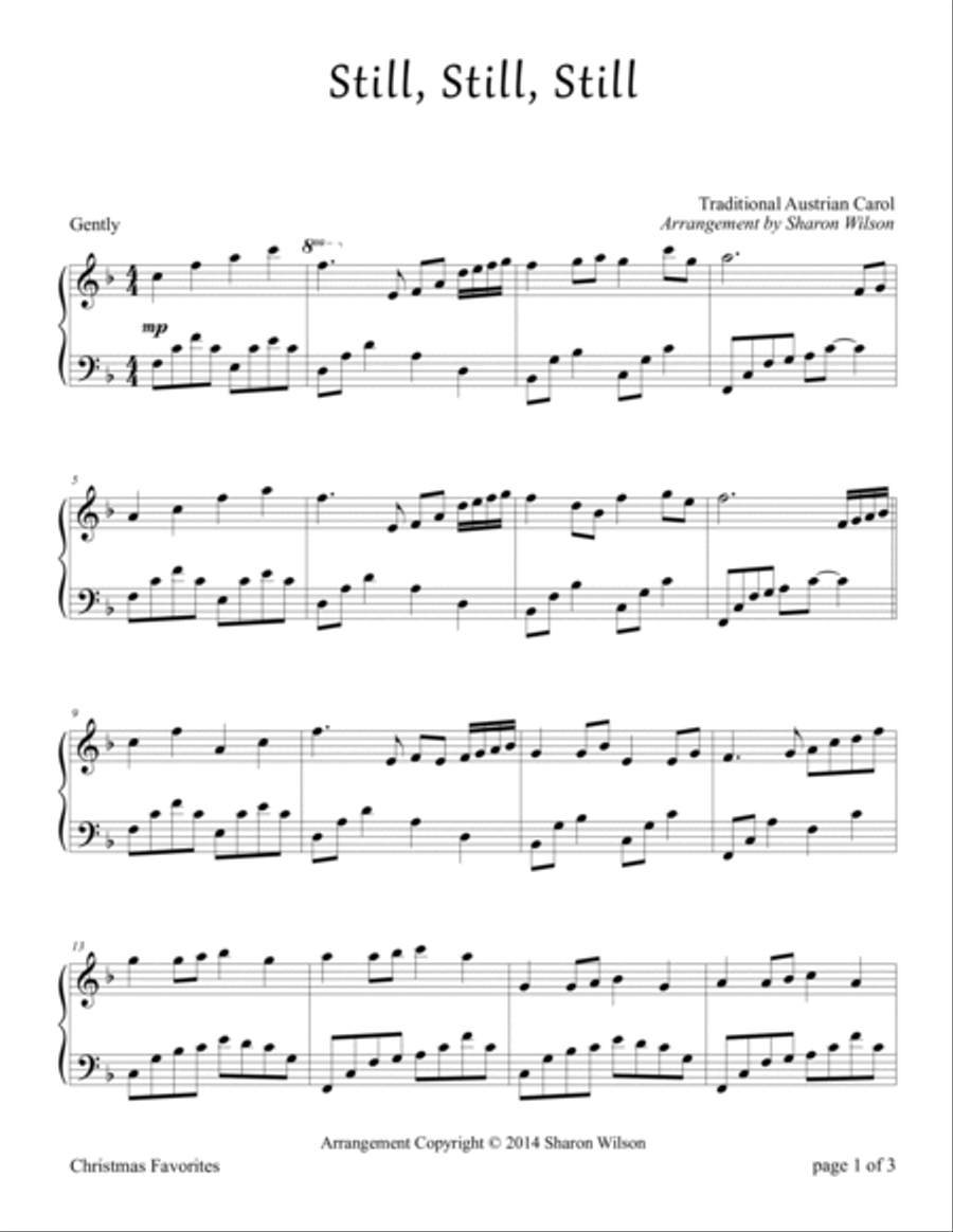 Still, Still, Still Piano Solo scores gallery preview page 3