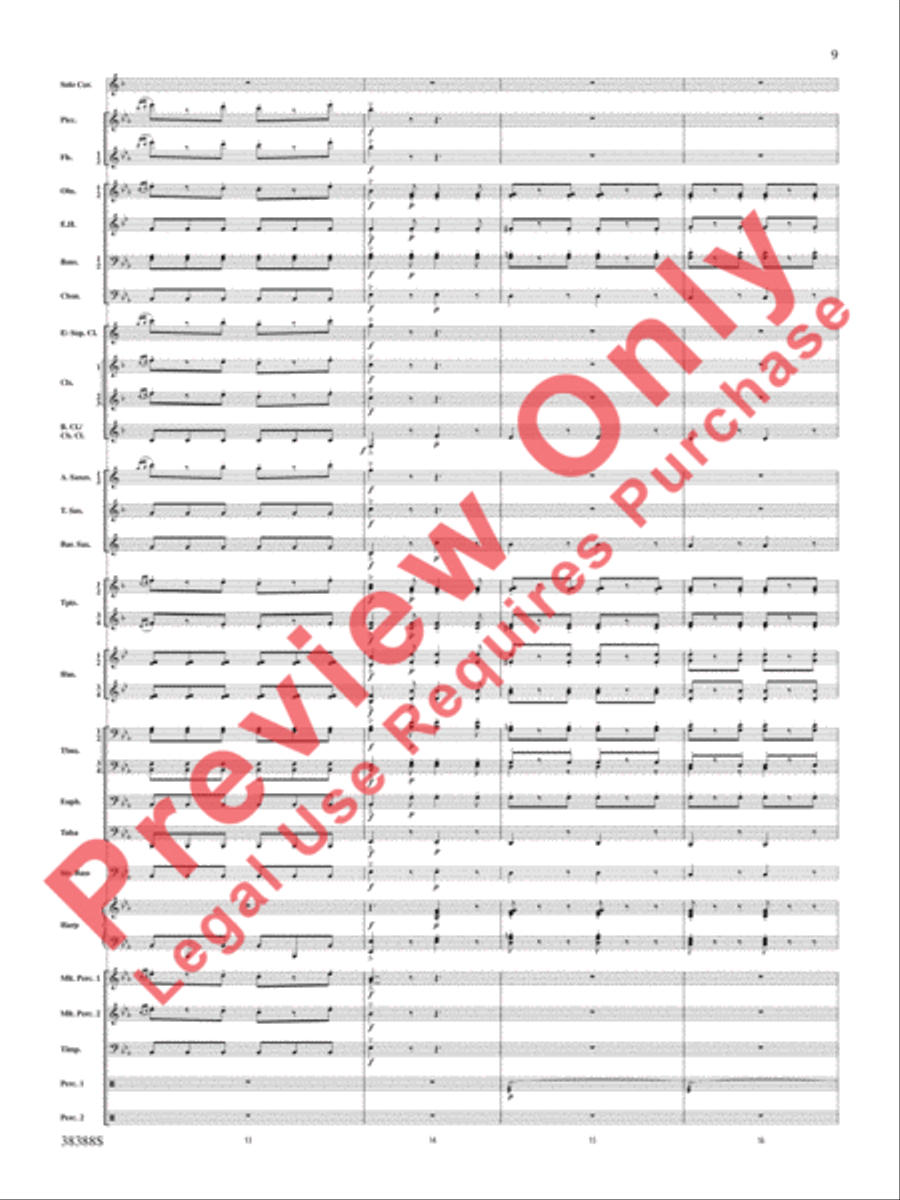Napoli Napoli Concert Band scores gallery preview page 10