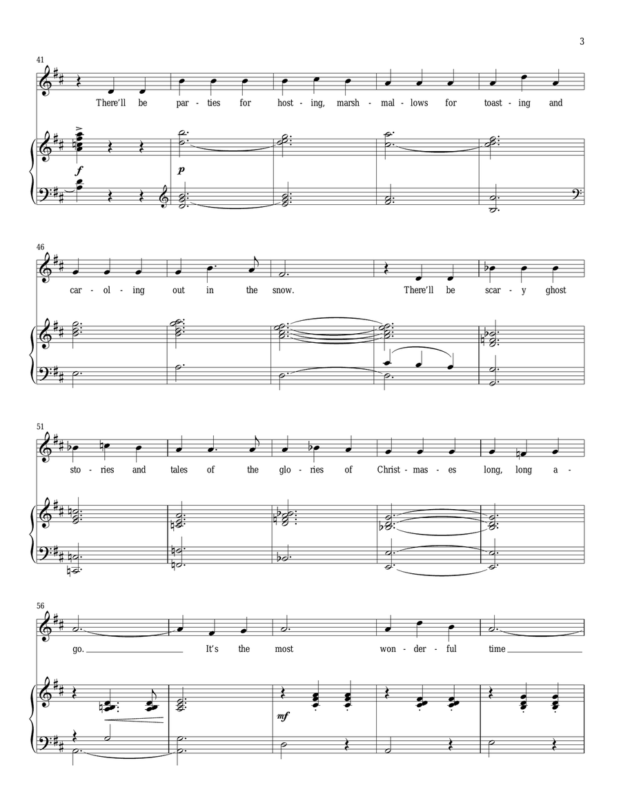 The Most Wonderful Time Of The Year High Voice scores gallery preview page 3