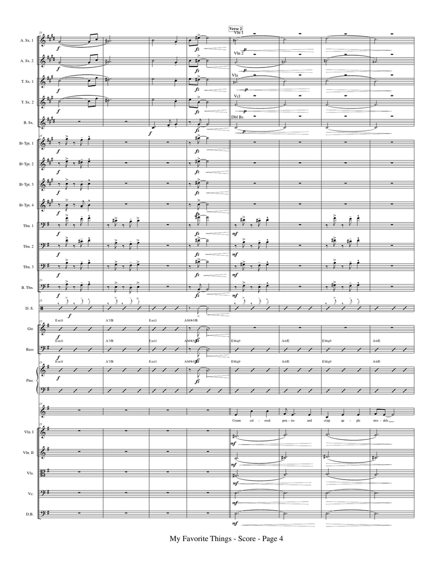 My Favorite Things Large Ensemble scores gallery preview page 6