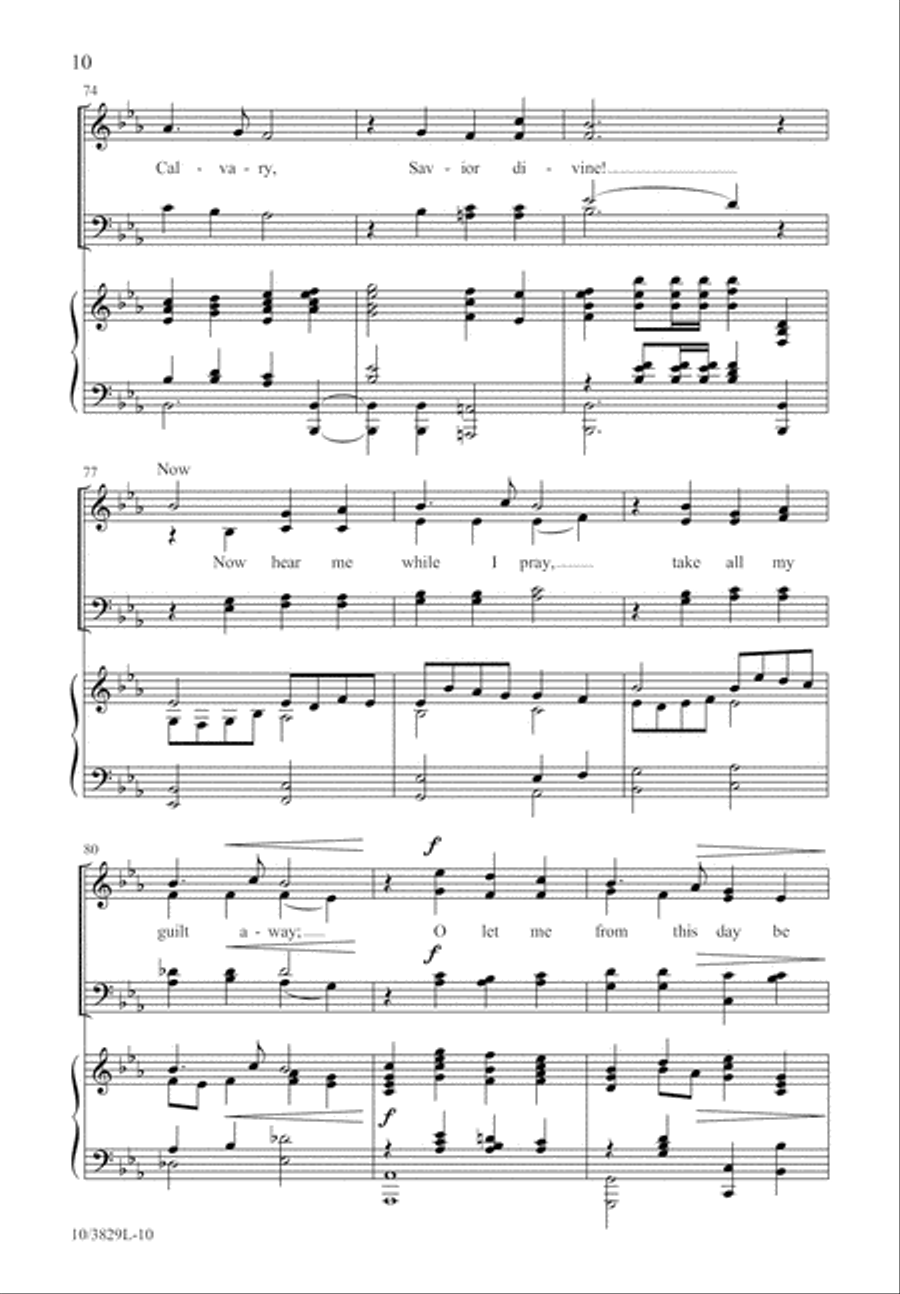 By Faith and Not by Sight 4-Part scores gallery preview page 10