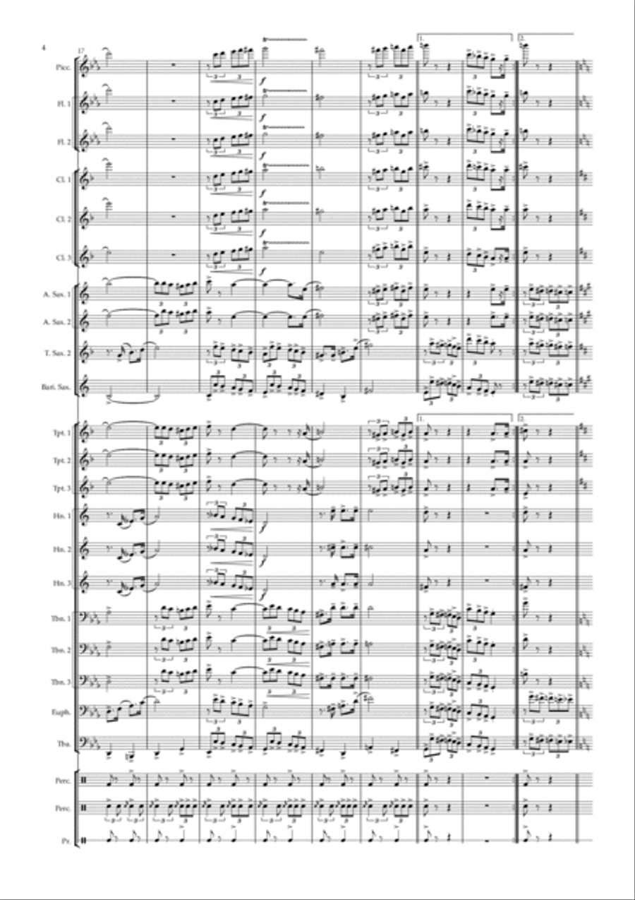 Dobrado Visconde de Itaborahy Marching Band scores gallery preview page 4
