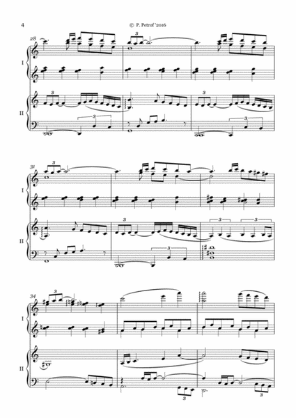 Caccini - AVE MARIA - for piano 4 hands image number null