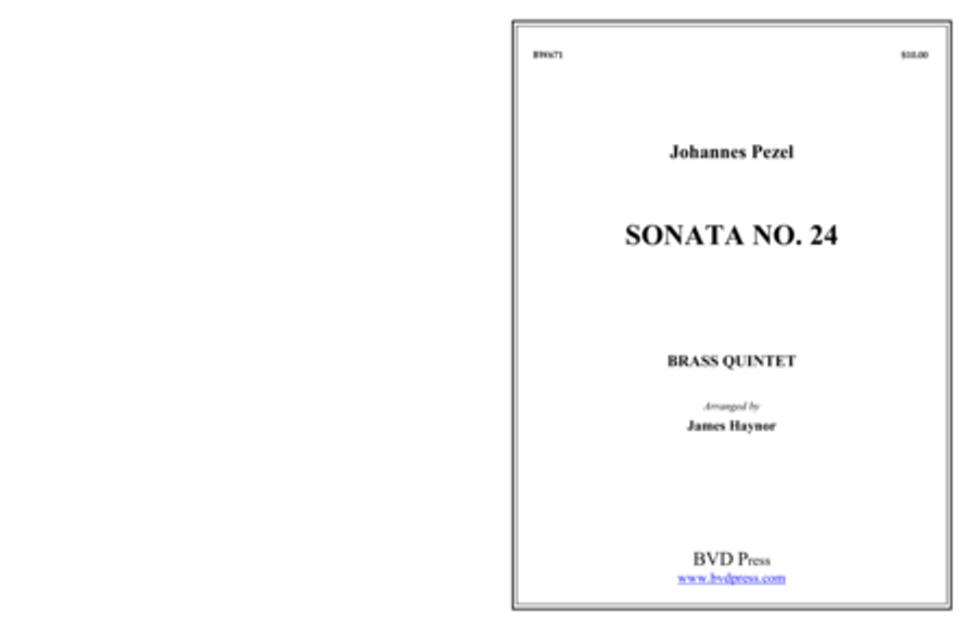 Sonata 24 Sonata 24 Brass Quintet scores gallery preview page 1
